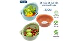  Bộ Thau Rổ Nhựa Cao Cấp Yoko Inochi Nhật Bản 30cm 