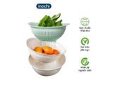  Bộ Thau Rổ Nhựa Cao Cấp Yoko Inochi Nhật Bản 30cm 