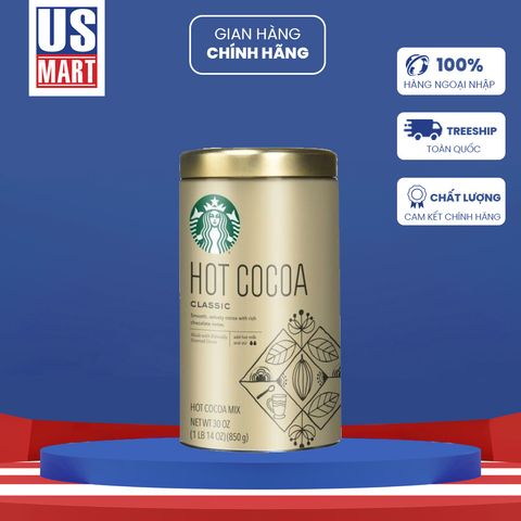  Bột Hot Cacoa Classic Starbucks 850g 