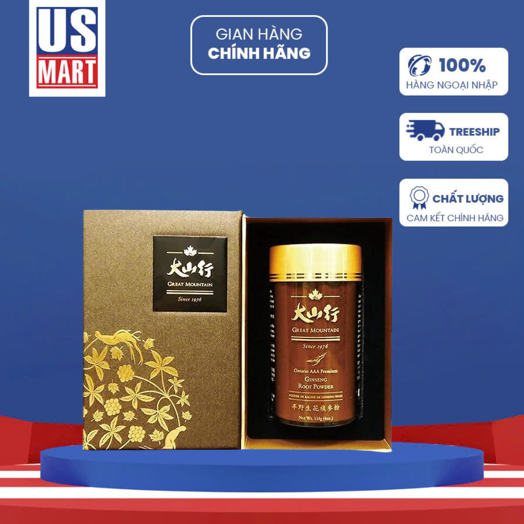  Bột Nhân Sâm Củ Cao Cấp Great Mountain 1976 114g 