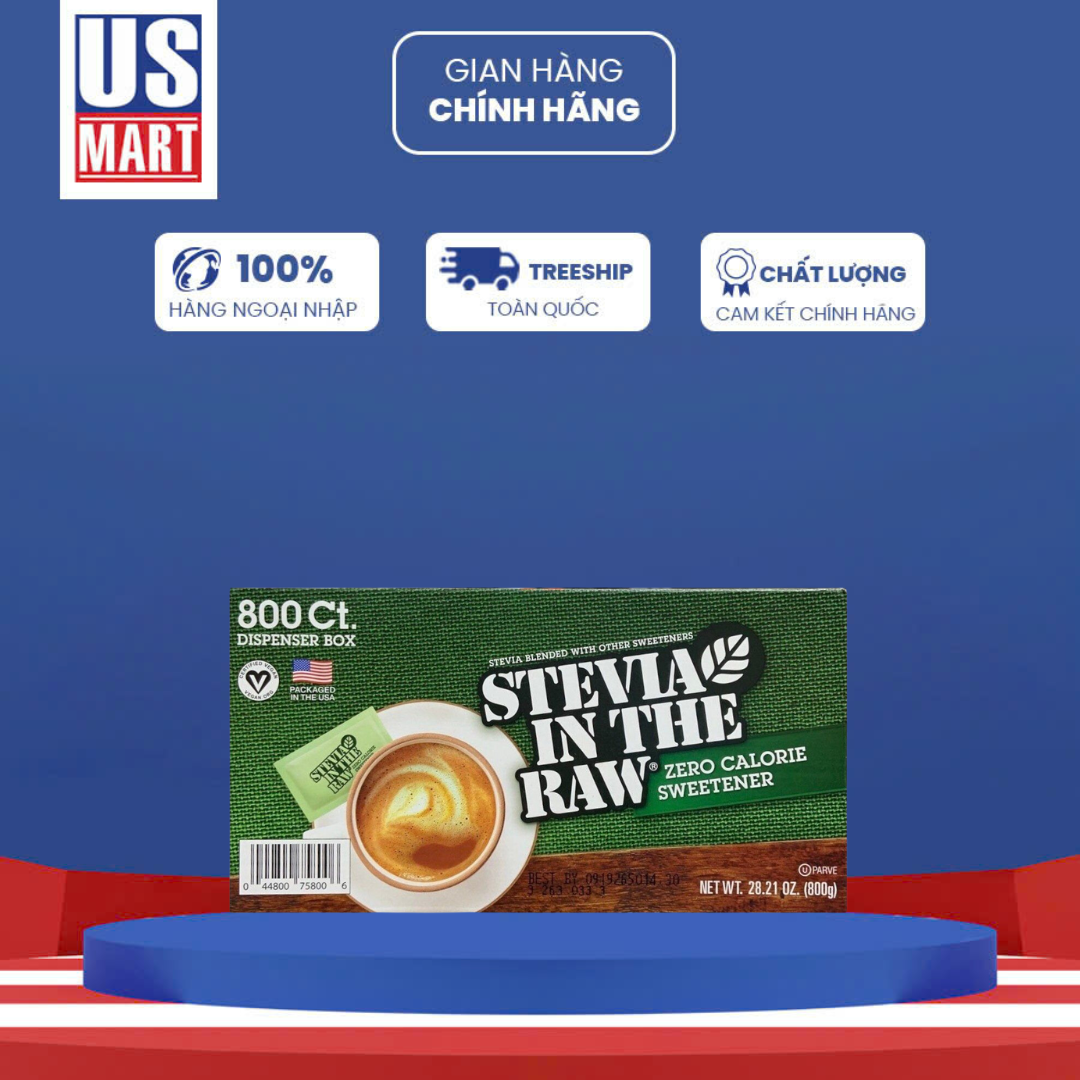  Đường Ăn Kiêng Chiết Xuất Cỏ Ngọt Stevia 100 Gói 
