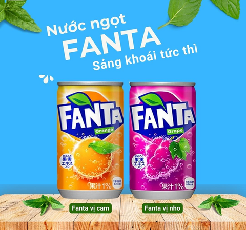  Nước Ngọt Fanta Nhật Lon Nhí 160ml 