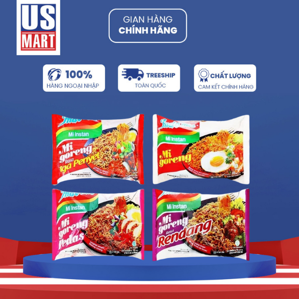  Mì Xào Khô Indomie Mi Goreng Indonesia 79g (Nhiều loại) 