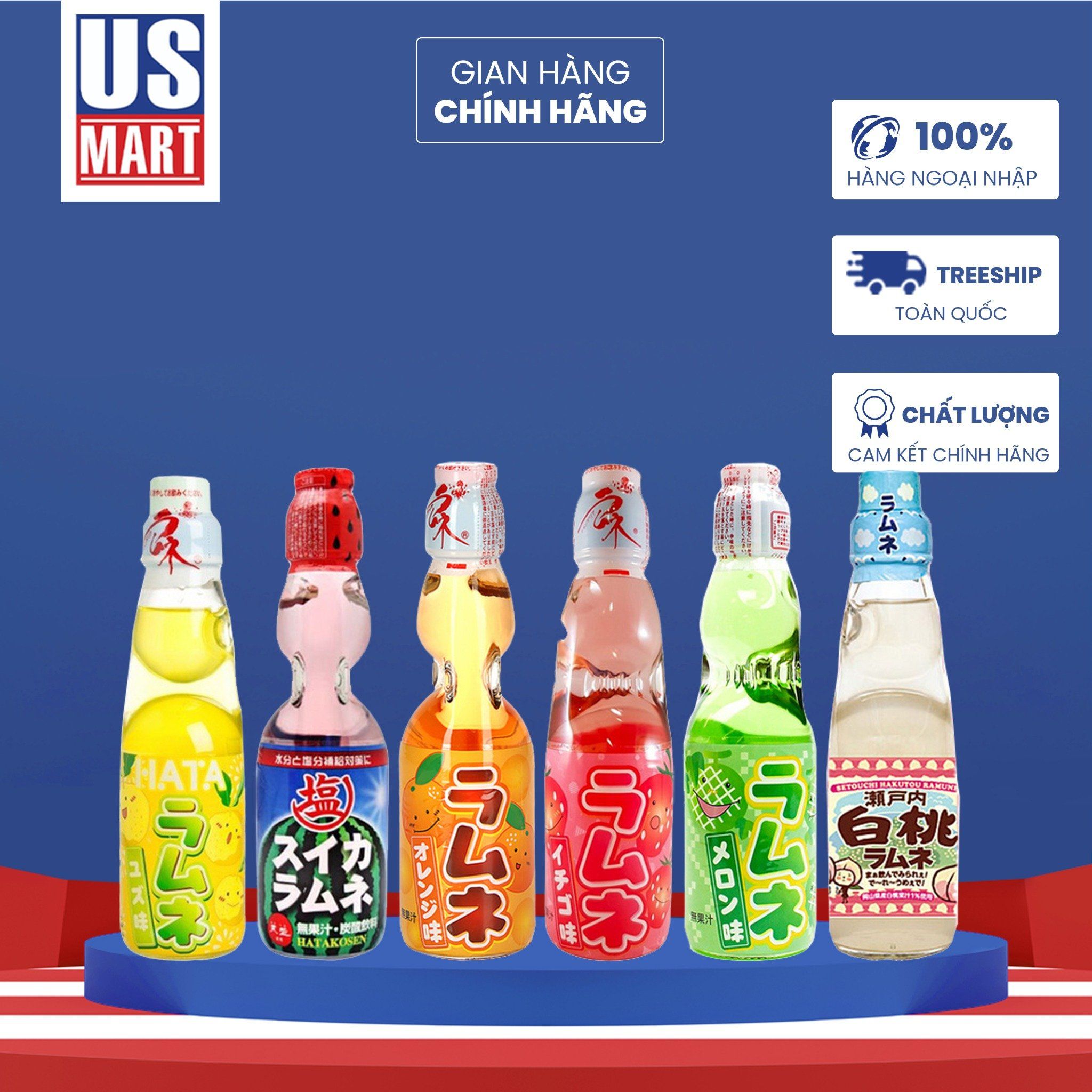  Nước Có Gas Ramune Hata 200ml 