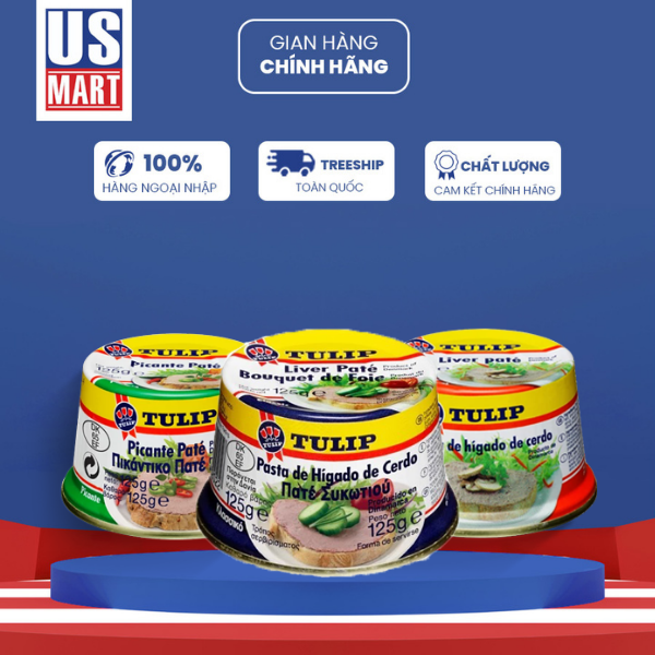  Pate Heo Tulip Đan Mạch 125g (Nhiều loại) 