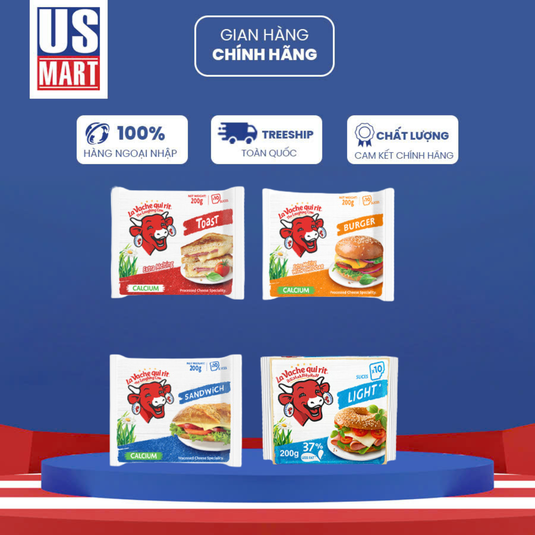  Phô Mai Lát Con Bò Cười La Vache qui rit 200g 