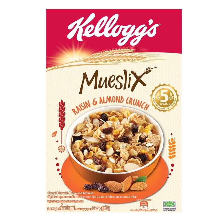 Ngũ Cốc Kellogg's Mueslix 355g (Nhiều loại) Golden Gerbera Mart