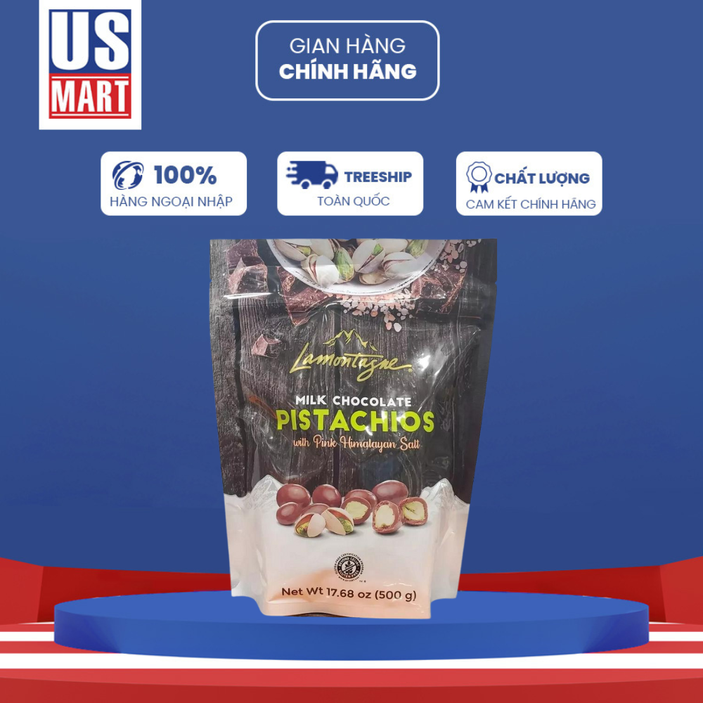  Socola Sữa Nhân Hạt Dẻ Lamontagne 500g 