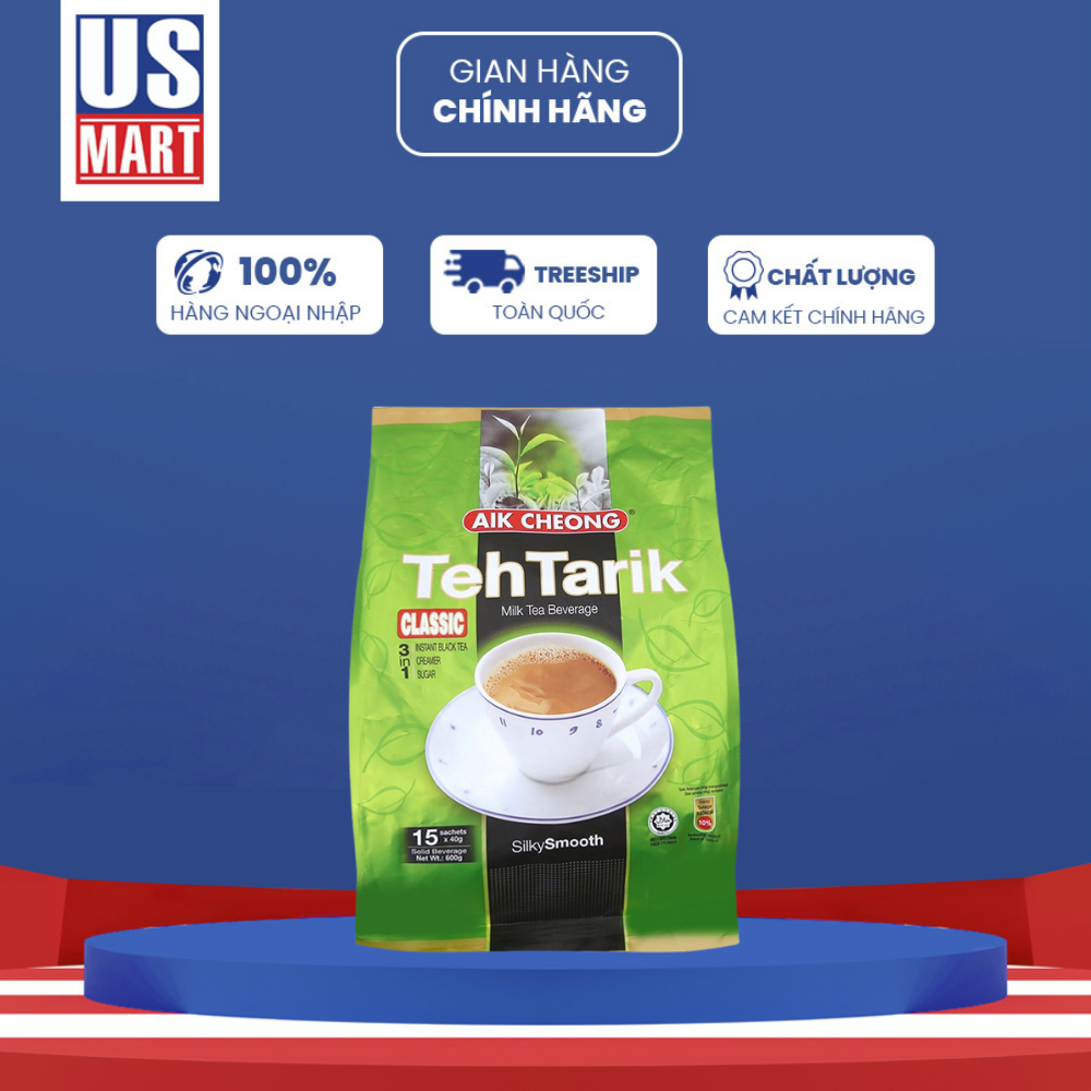  Trà Sữa Aik Cheong Teh Tarik Classic 600g (15 gói x 40g) 