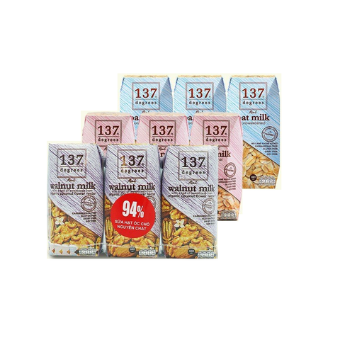  Sữa Hạt 137 Degrees Lốc 180mlx3 