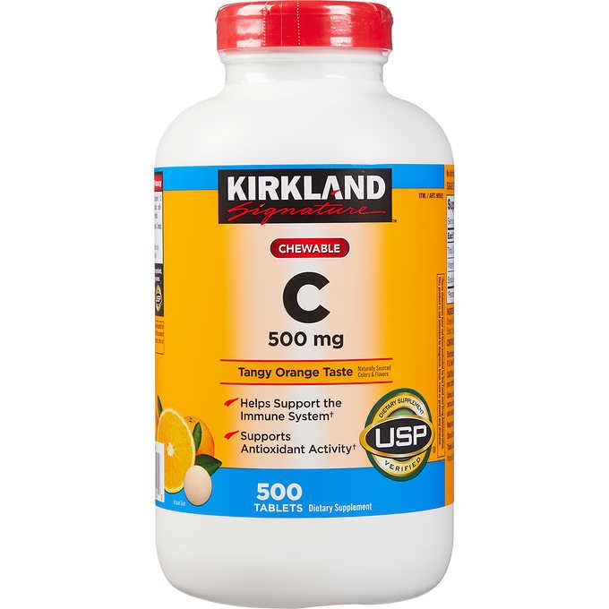  Viên Uống Vitamin C Kirkland 500mg 500 viên 