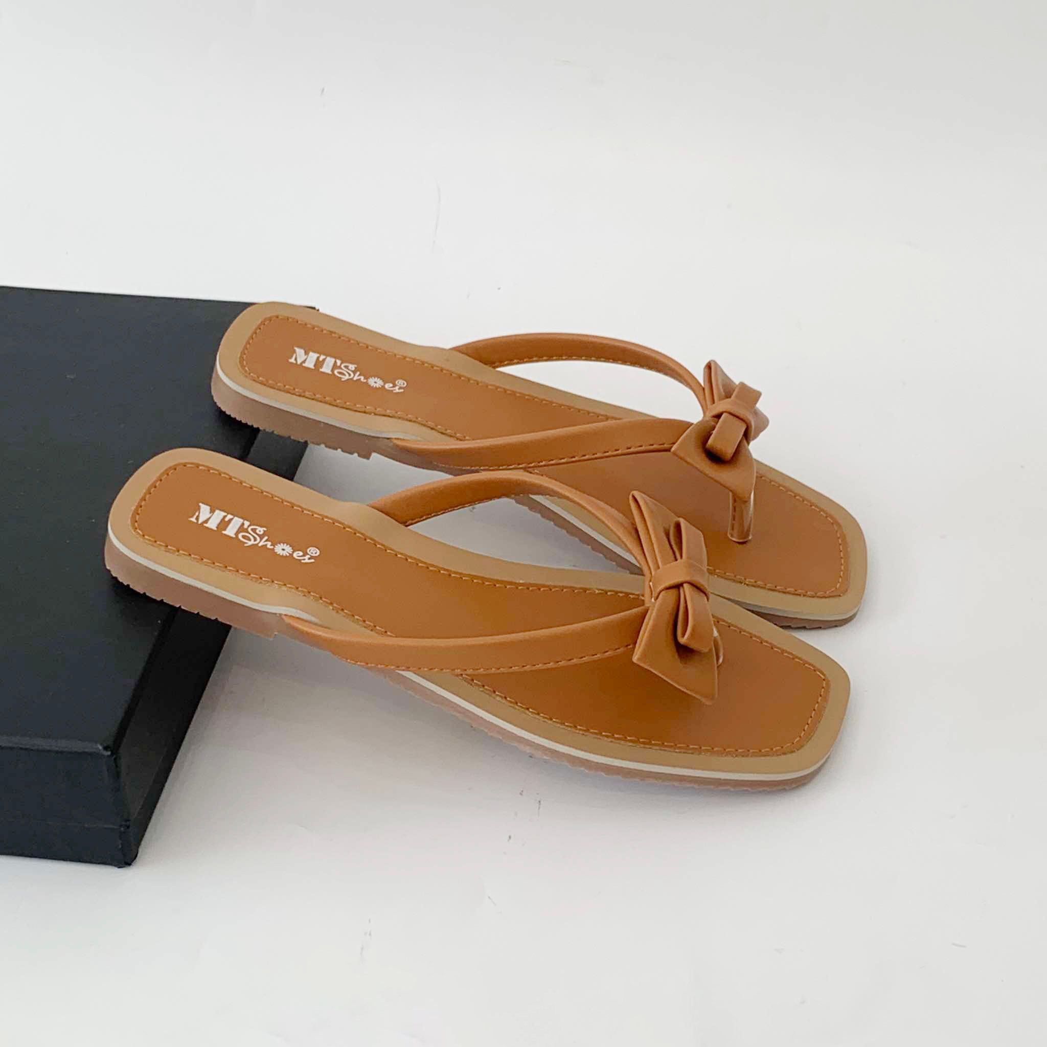  Dép kẹp ngón quai nơ 003 