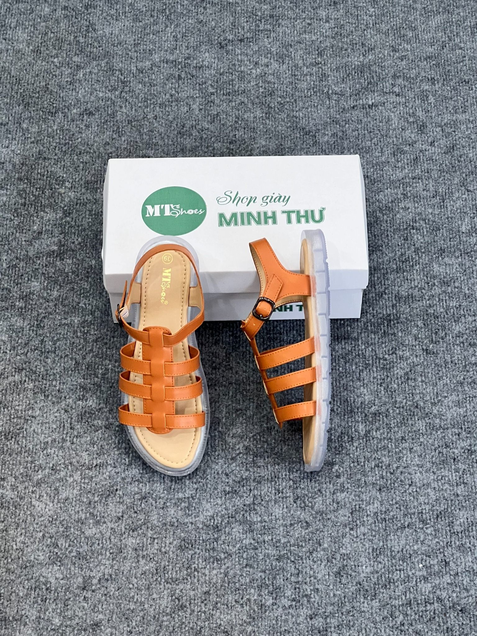  Giày sandal nữ 3 quai ngang 0132 