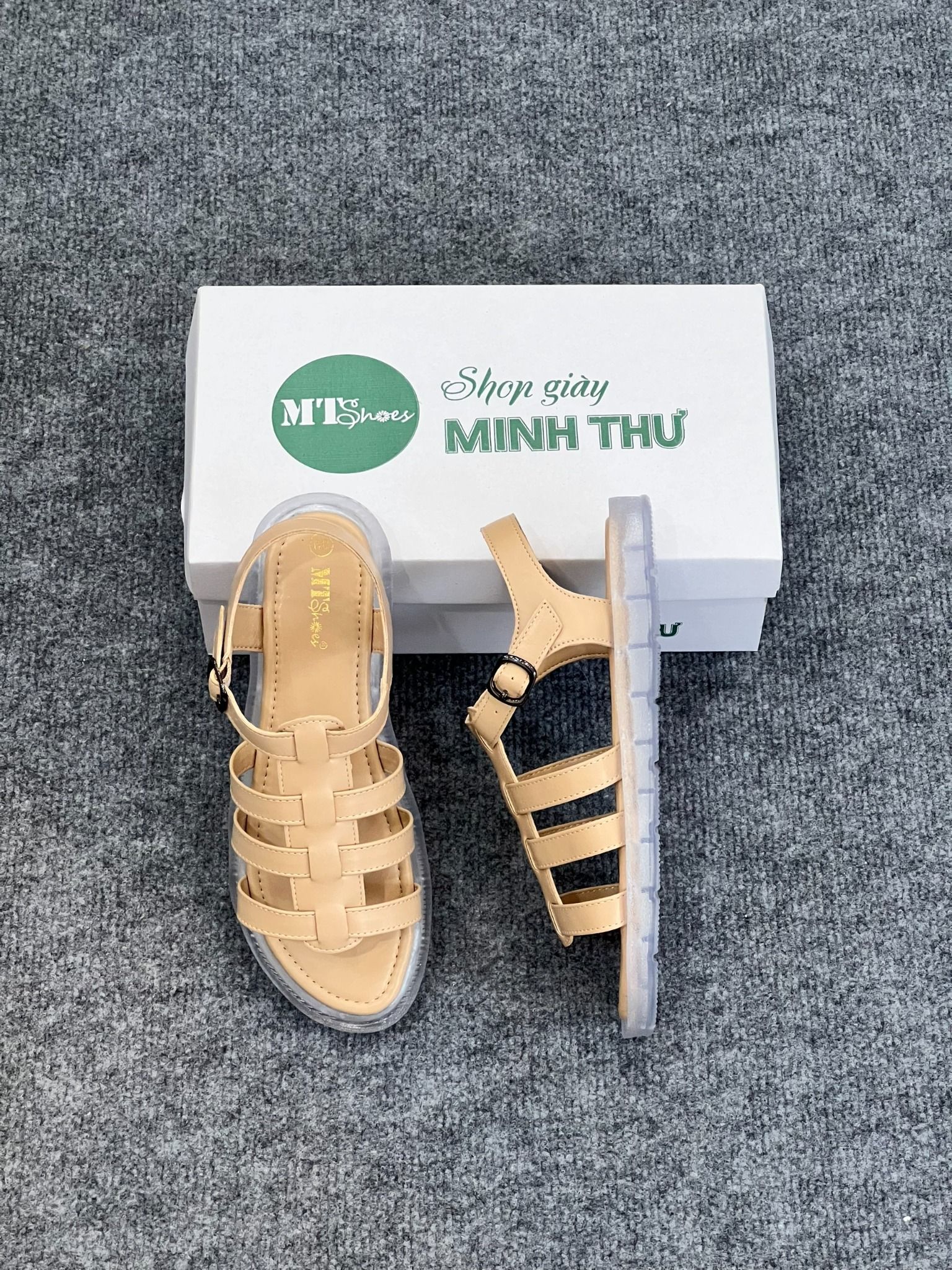  Giày sandal nữ 3 quai ngang 0132 