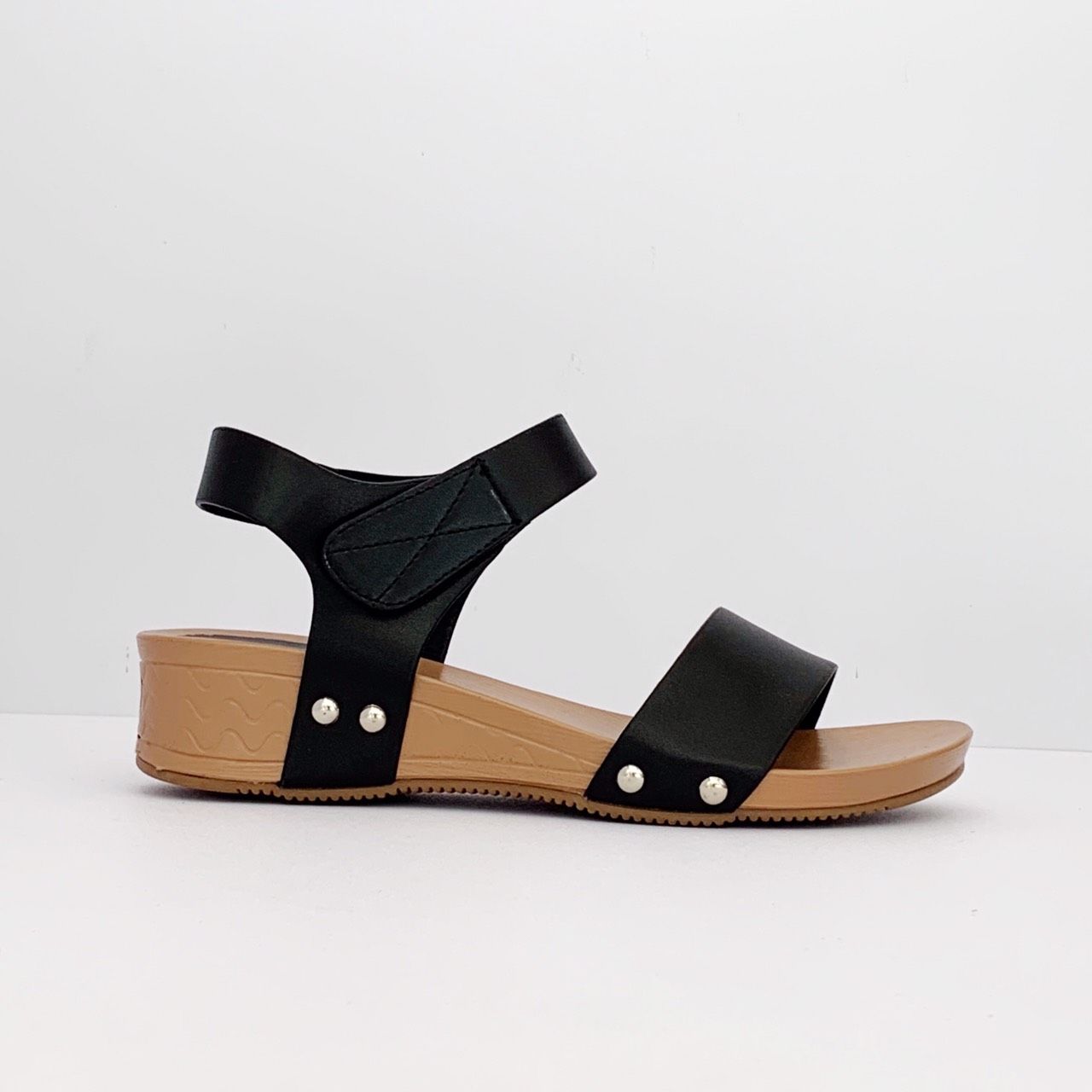 Giày sandal nữ quai ngang đế xuồng 3cm 014 