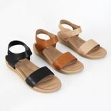  Sandal bánh mỳ nữ quai ngang phối ô caro 015 
