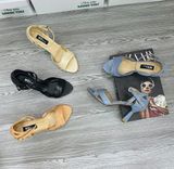  Sandal 2 dây chéo, gót 7cm MT482 