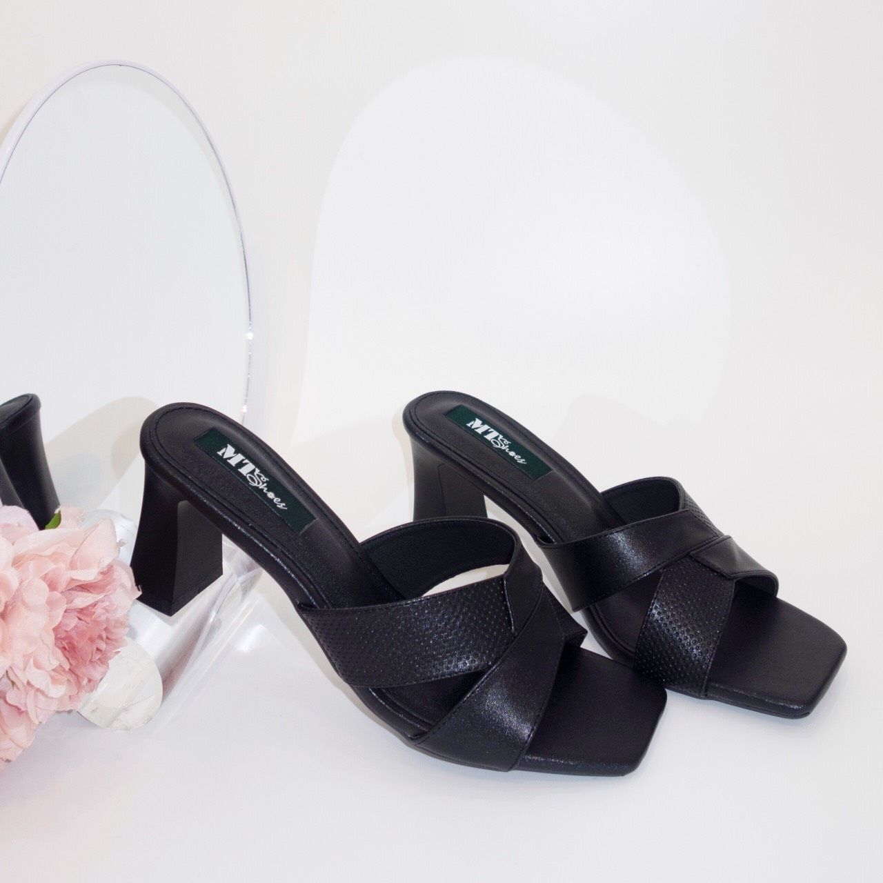  Guốc quai đắp chéo 6cm MT092 