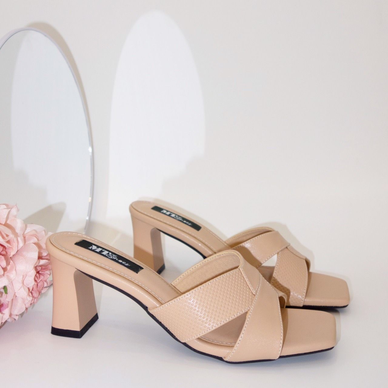  Guốc quai đắp chéo 6cm MT092 