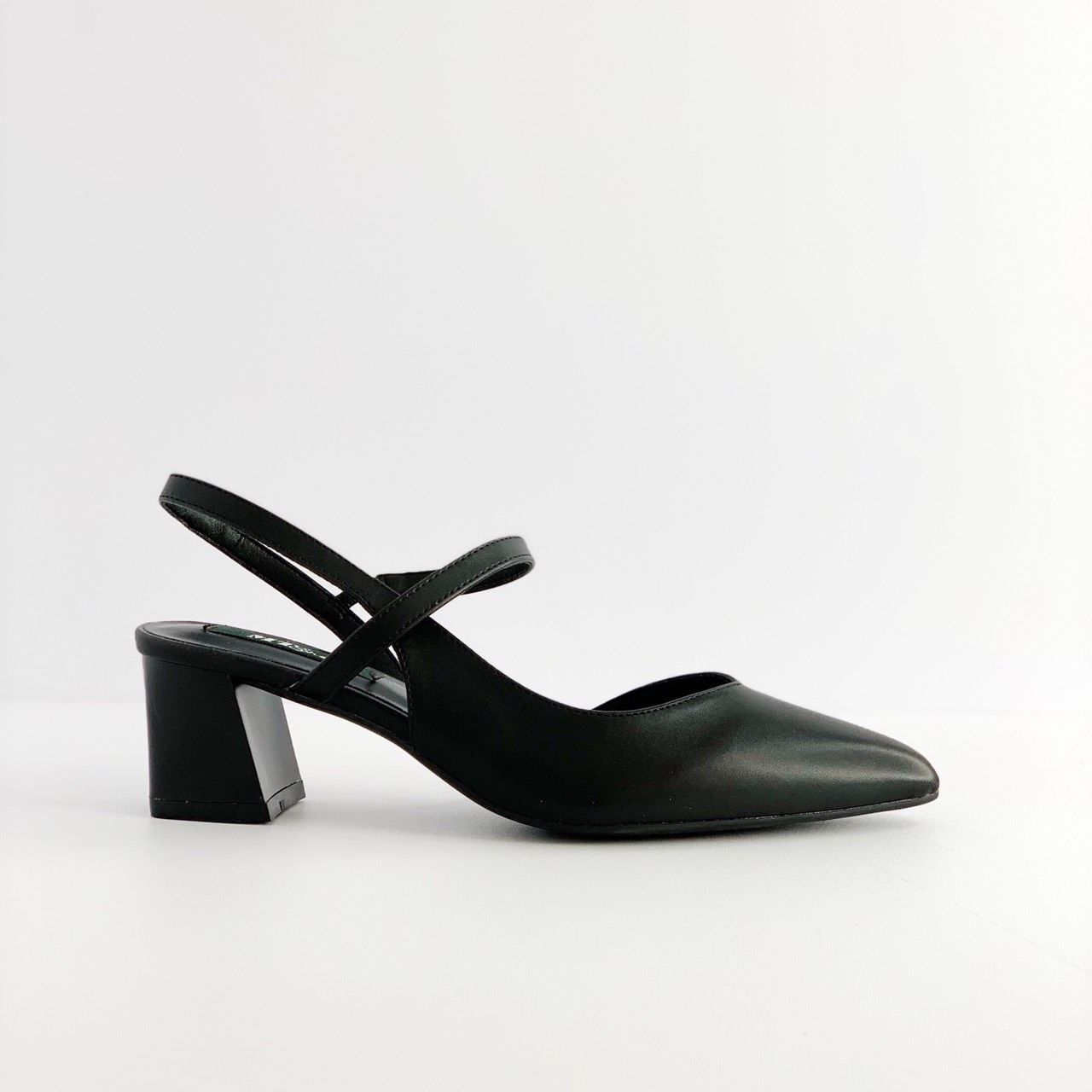  Giày sandal xẻ  tim bít mũi hở gót trụ 5cm 1005 