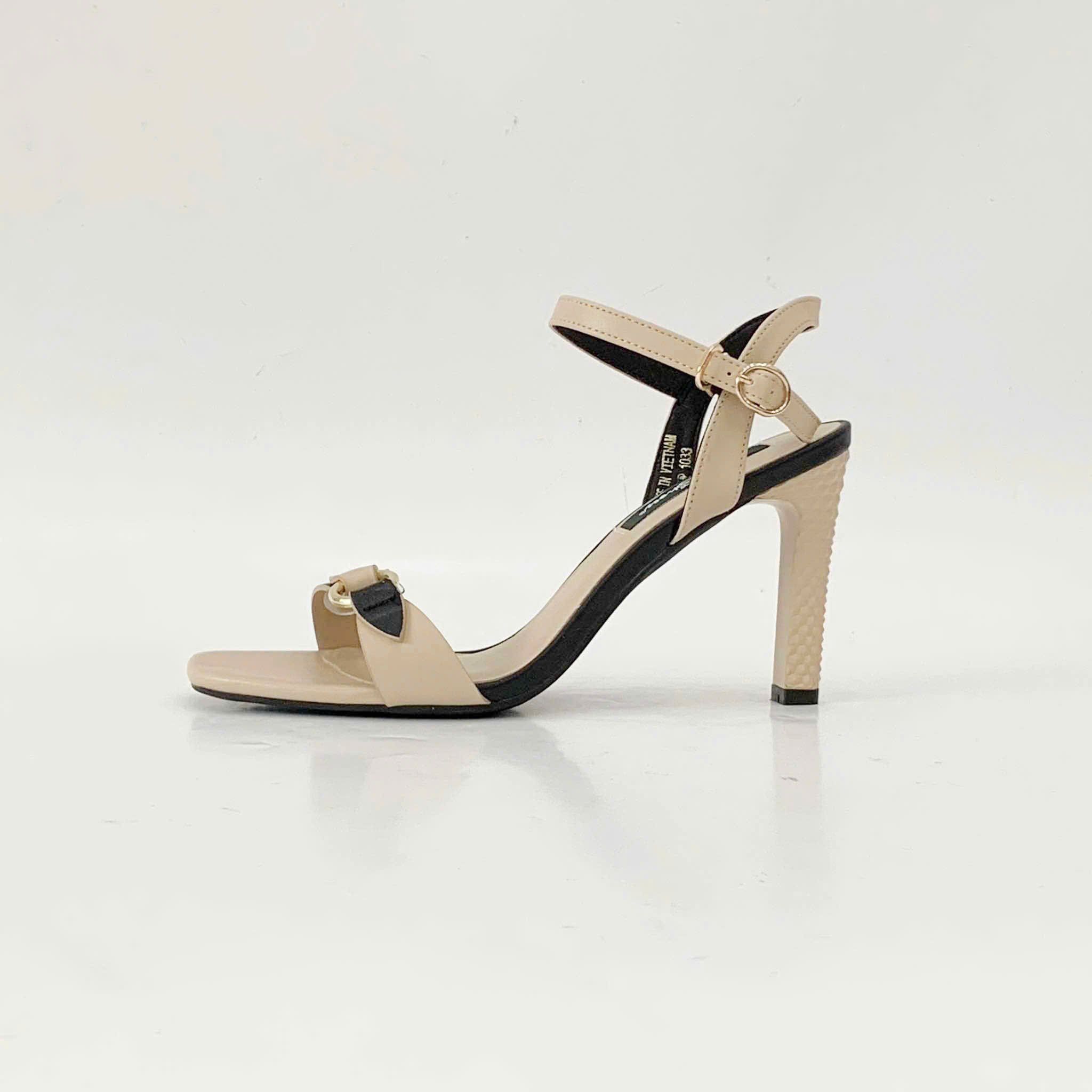  Sandal nữ quai ngang phối màu 1033 