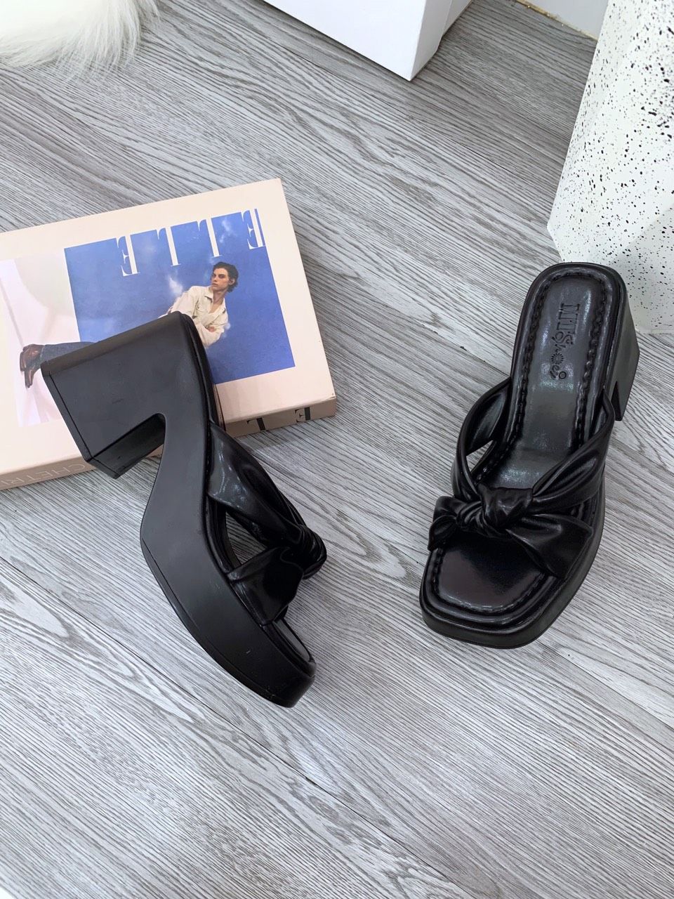 Guốc trụ quai chéo 8cm MT10 