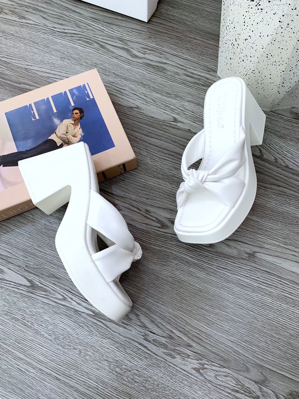  Guốc trụ quai chéo 8cm MT10 