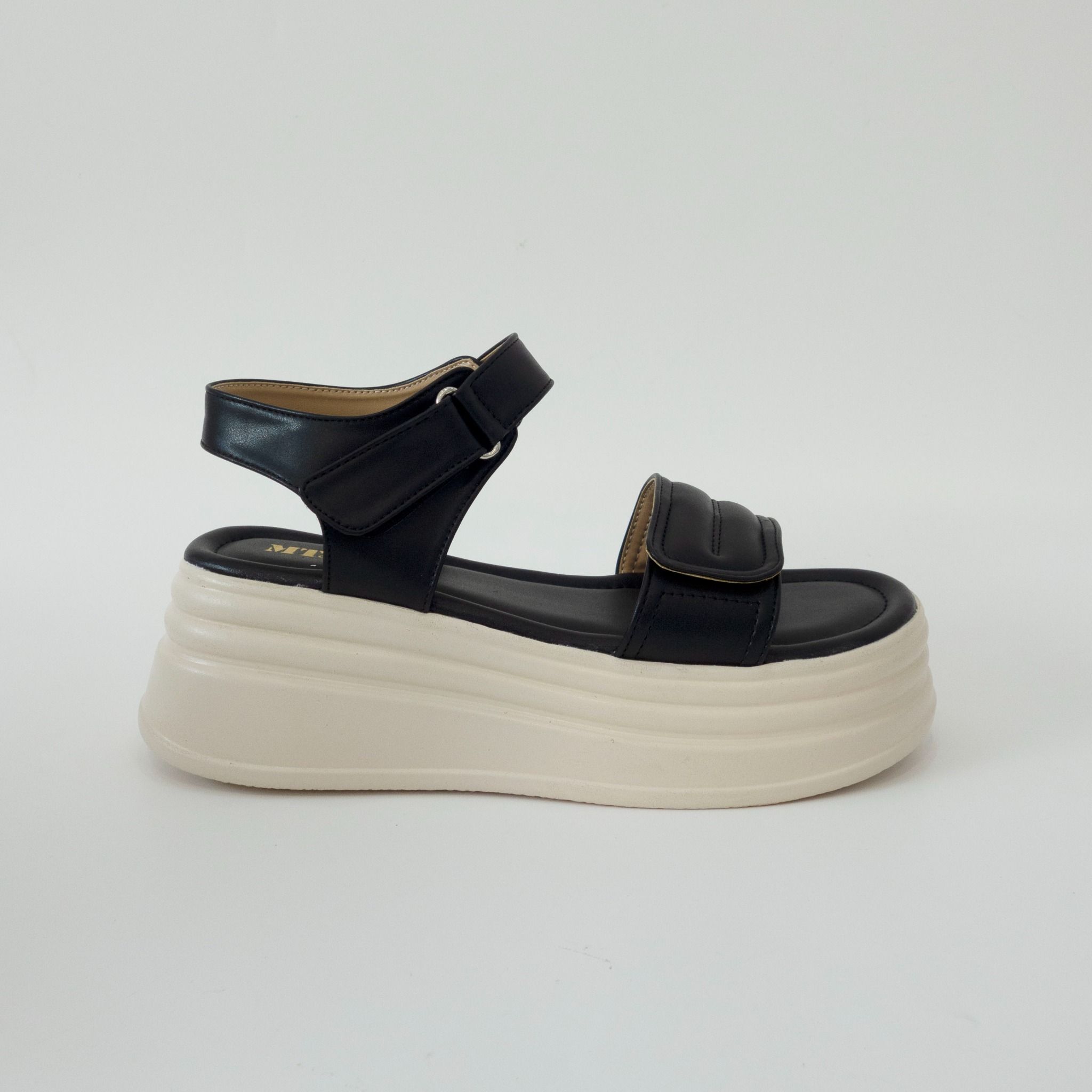  Sandal bánh mì quai dán 6cm 112 