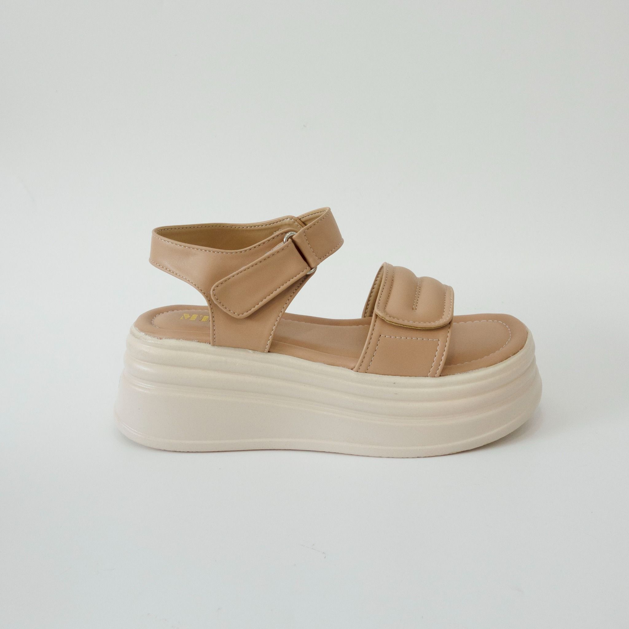  Sandal bánh mì quai dán 6cm 112 