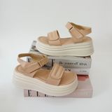  Sandal bánh mì quai dán 6cm 112 