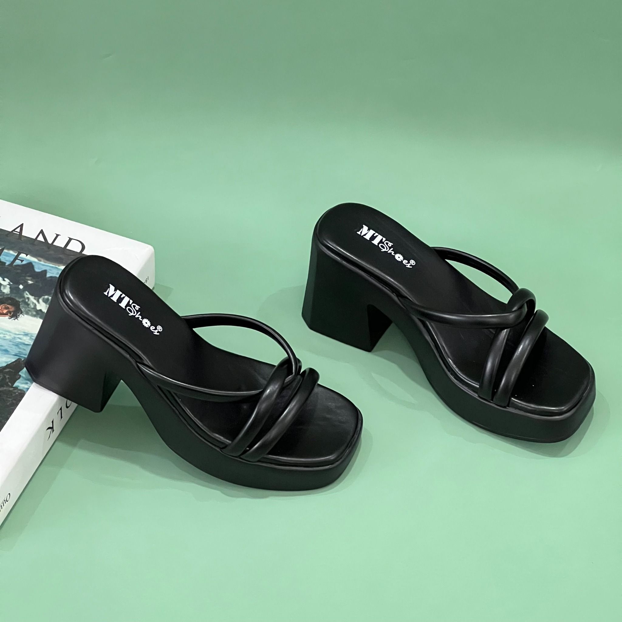  Dép guốc quai mảnh 120 