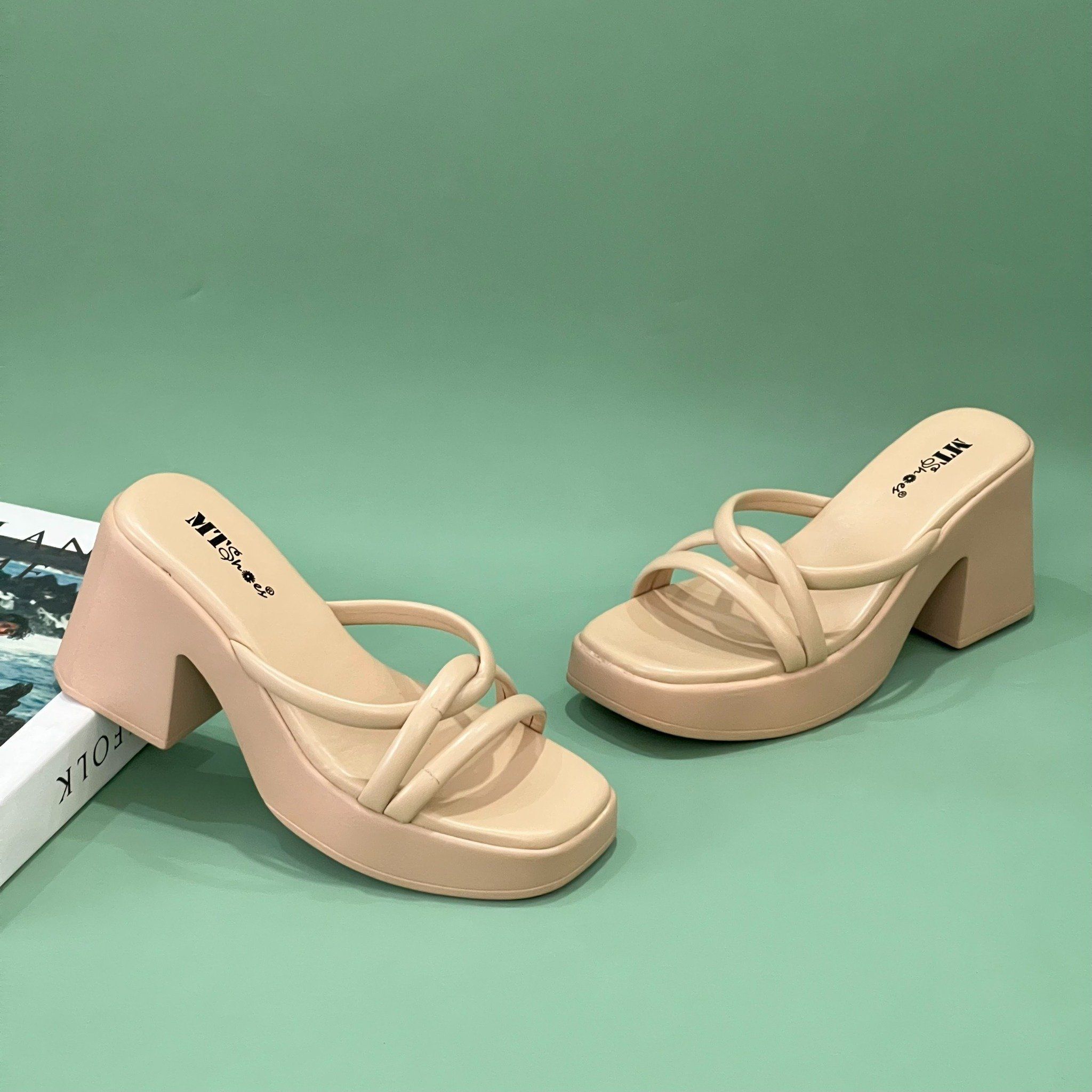  Dép guốc quai mảnh 120 