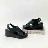 Sandal bánh mì quai chéo 7cm 124 