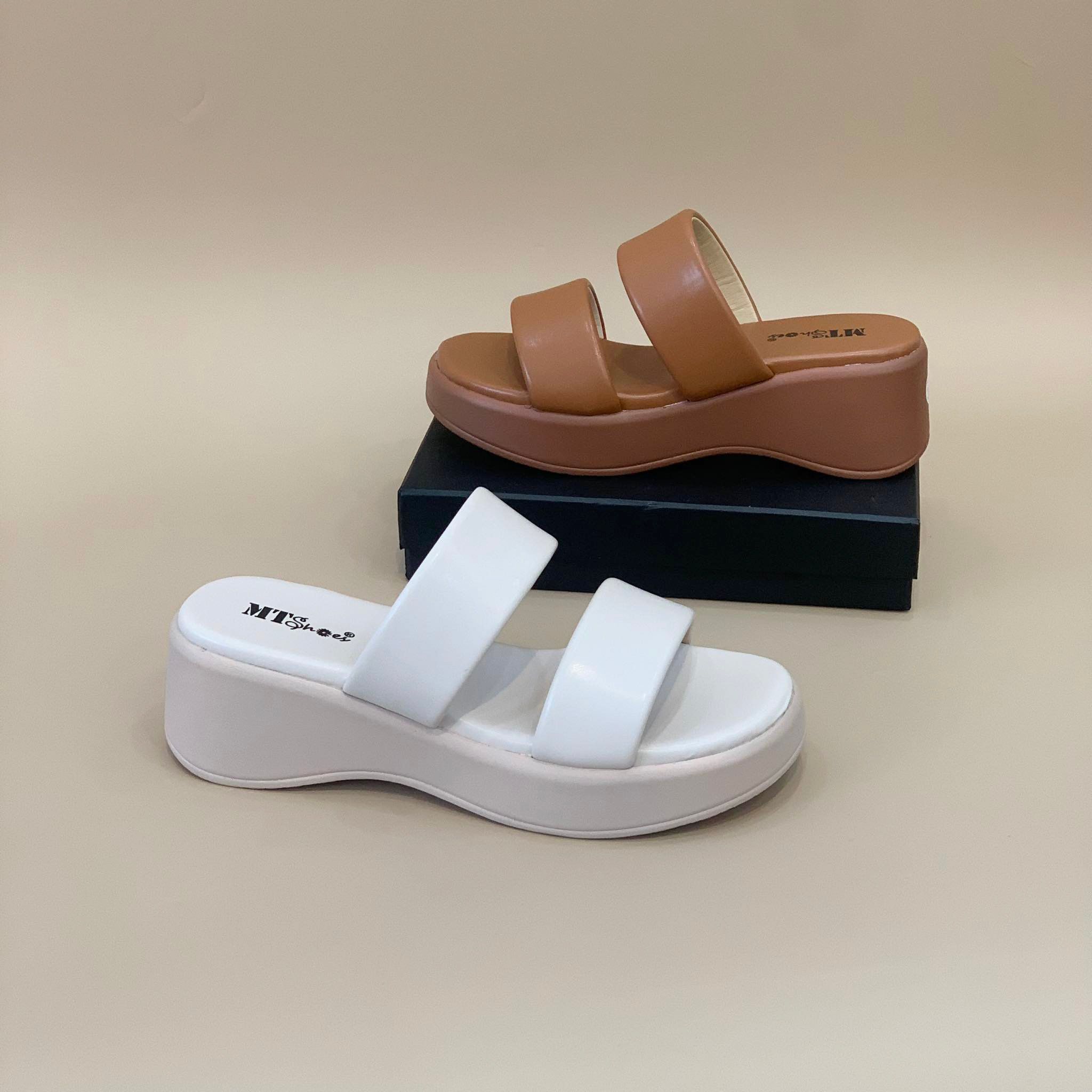  Dép bánh mì bánh mỳ nữ 2 quai 129 