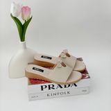  Dép bánh mì nữ 3cm phối nơ nhí 012 