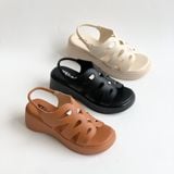  Sandal bánh mì nữ quai cắt laze MT131 
