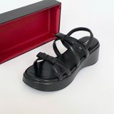  Sandal bánh mì nữ phối quai hình nơ  139 