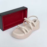  Sandal bánh mì nữ phối quai hình nơ  139 