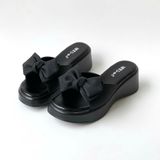  Dép bánh mì 5cm phối nơ xinh MT141 