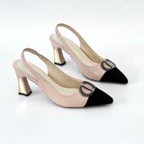  Giày sandal cao gót ốp đồng 7cm MT149 