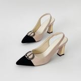  Giày sandal cao gót ốp đồng 7cm MT149 