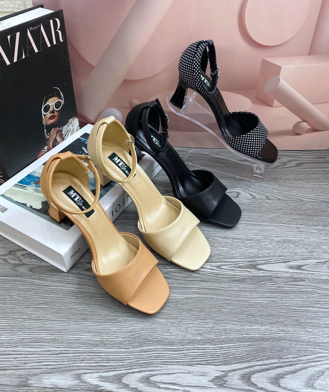  Sandal 5cm chấm bi MT266 