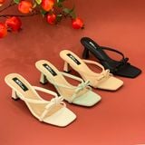  Guốc 6cm nơ ngang nhỏ MT153 