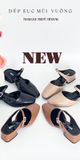  Dép sục nữ mũi vuông đính đá 3cm 202 