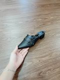  Dép sục khoen tròn nơ, cao 3cm MT203 