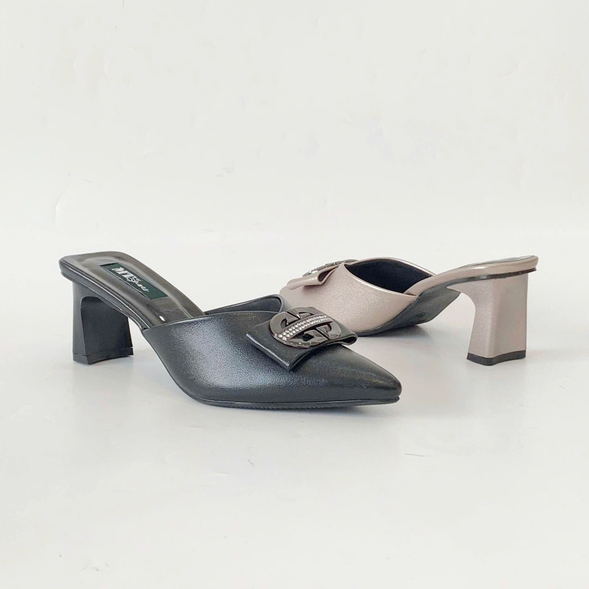  Dép sục nữ phối khoá 6cm 213 