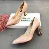  Cao gót 7cm ốp đồng MT218 