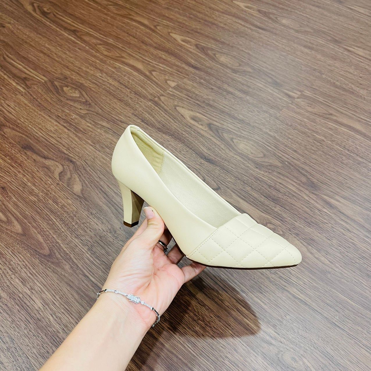  Giày cao gót nhọn 5cm mũi chạy chỉ MT228 