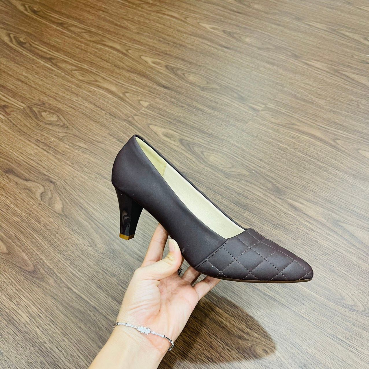  Giày cao gót nhọn 5cm mũi chạy chỉ MT228 