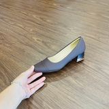  Giày cao gót 3cm, mũi vuông đắp da MT272 